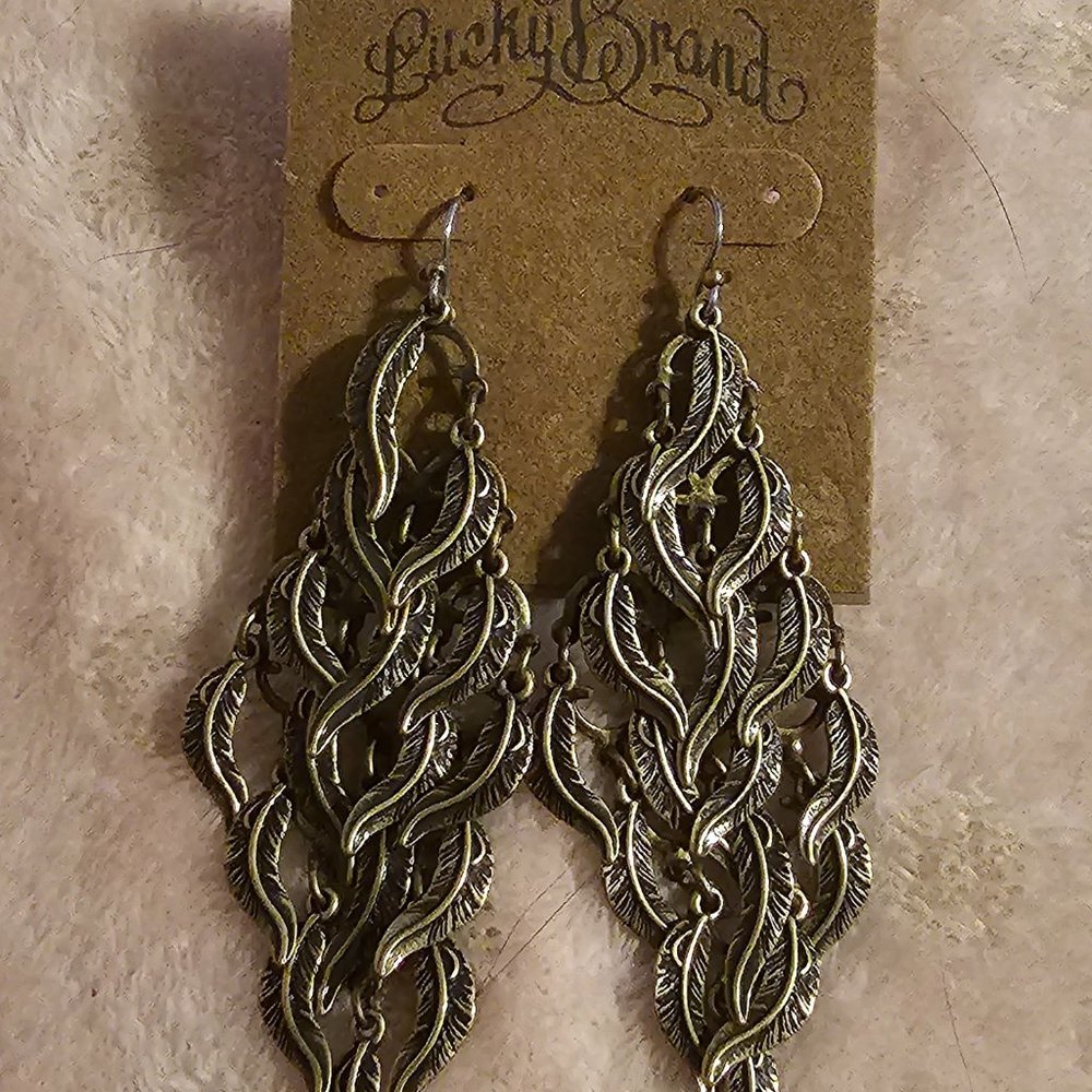brass earrings